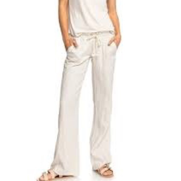 linen flared pants